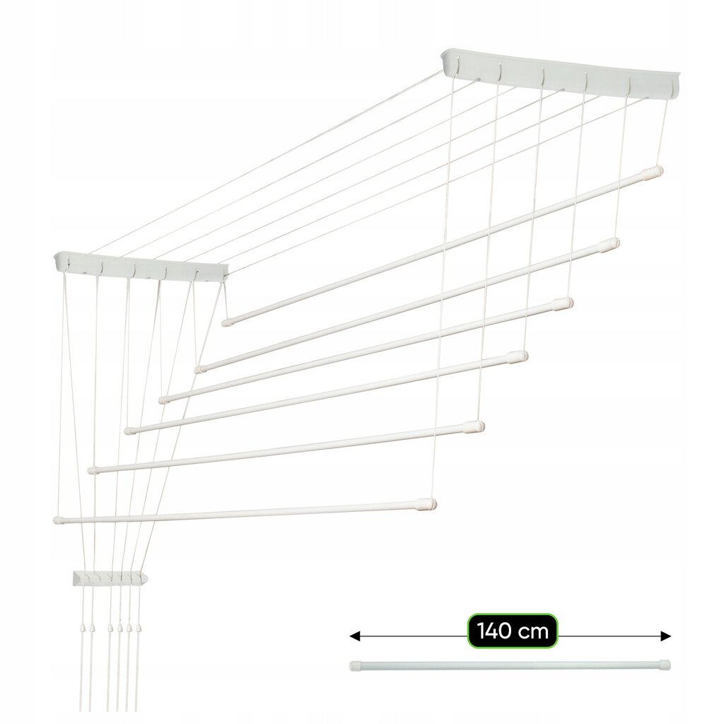 Riidekuivatusrest, 140 cm hind ja info | Pesukuivatusrestid ja aksessuaarid | kaup24.ee