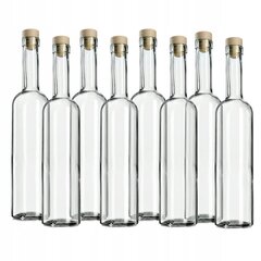 8x pudel 500ml Tinktuurid Veinkork Fi 19.5 hind ja info | Köögitarbed | kaup24.ee