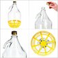 6x Wine Carboy 5L Balloon Lady In Basket Veinipudel + sulgemine hind ja info | Köögitarbed | kaup24.ee