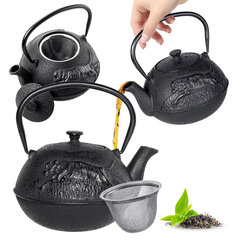 Malmist veekeetja komplekt 720ml Black Teapot Tea Jug Infuser hind ja info | Kohvikannud, teekannud | kaup24.ee