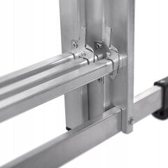 Алюминиевая многофункциональная лестница 3x6 ступеней, 150 кг, наклонная цена и информация | Стремянки | kaup24.ee