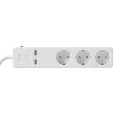 TUYA SMART Wi-Fi vooluvõrk koos lülitiga + 2xUSB 315946 hind ja info | Lülitid ja pistikupesad | kaup24.ee