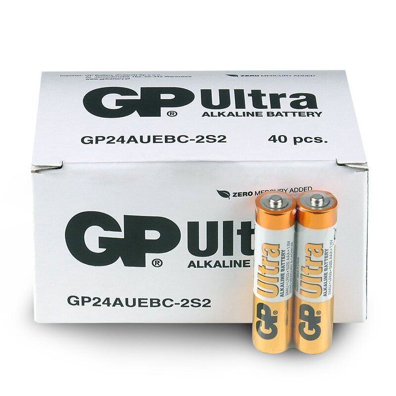 GP Ultra AAA 40 tk. hind ja info | Patareid | kaup24.ee