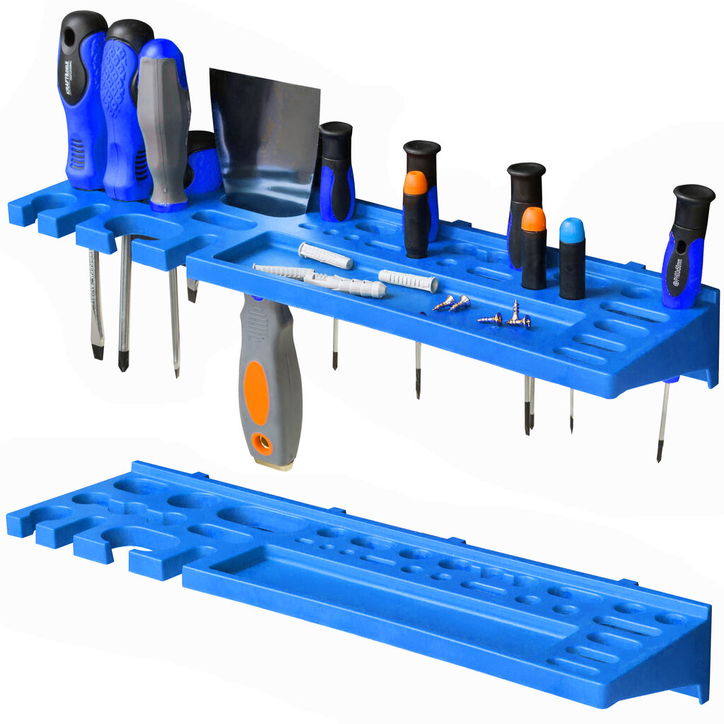 Tööriistaplaat 115X78 CM 22 BOXES Seinariiul tööriistahoidjatega optimaalseks organiseerimiseks ja korrastamiseks töökojas ja garaažis - ruumi säästev ja mobiilne professionaalseks kasutamiseks, sh mo hind ja info | Tööriistakastid, tööriistahoidjad | kaup24.ee