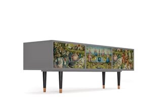 TV-kapp 2 sahtli ja 2 uksega L 170 cm, The Garden By Hieronymus Bosch Grey цена и информация | Комоды | kaup24.ee