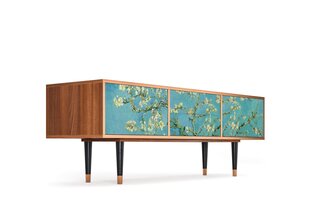 TV-kapp 2 sahtli ja 2 uksega L 170 cm, Almond Blossom By Van Gogh Walnut цена и информация | Комоды | kaup24.ee