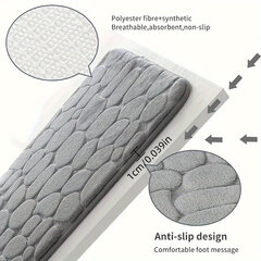 '1 шт., коврики для ванной комнаты с галькой из пены с эффектом памяти' цена и информация | Аксессуары для ванной комнаты | kaup24.ee