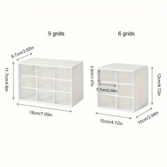 '1 tk Tudengile Tüdruku Süda Multi Grid Säilitusrest Tolmukindel sahtli tüüp Hoiukast Lauaarvuti Kirjatarbed Kosmeetika Ehete Hoiukast Väikeste esemete hoidik Kodu Essentials' hind ja info | Vannitoa sisustuselemendid ja aksessuaarid | kaup24.ee