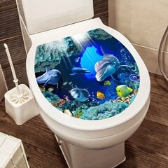 '1 tk Ocean Underwater World WC-poti kaane kate 3D plastikust vannitoa kaunistuse kleebis veekindel kleepuv tualettruumi istme kleebis Esteetiline kodukaunistus ruumi sisekujundus Kaunista oma kodu' hind ja info | Vannitoa sisustuselemendid ja aksessuaarid | kaup24.ee