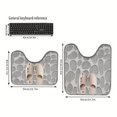 '1 шт. супер впитывающий коврик для ванной из пены с эффектом памяти' цена и информация | Аксессуары для ванной комнаты | kaup24.ee