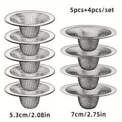 'Набор фильтров для раковины из 4 шт. ' цена и информация | Аксессуары для ванной комнаты | kaup24.ee