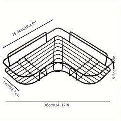 '1/2 шт. угловые полки для душа' цена и информация | Аксессуары для ванной комнаты | kaup24.ee
