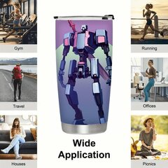 '1 стакан из нержавеющей стали на 20 унций с принтом робота' цена и информация | Аксессуары для ванной комнаты | kaup24.ee