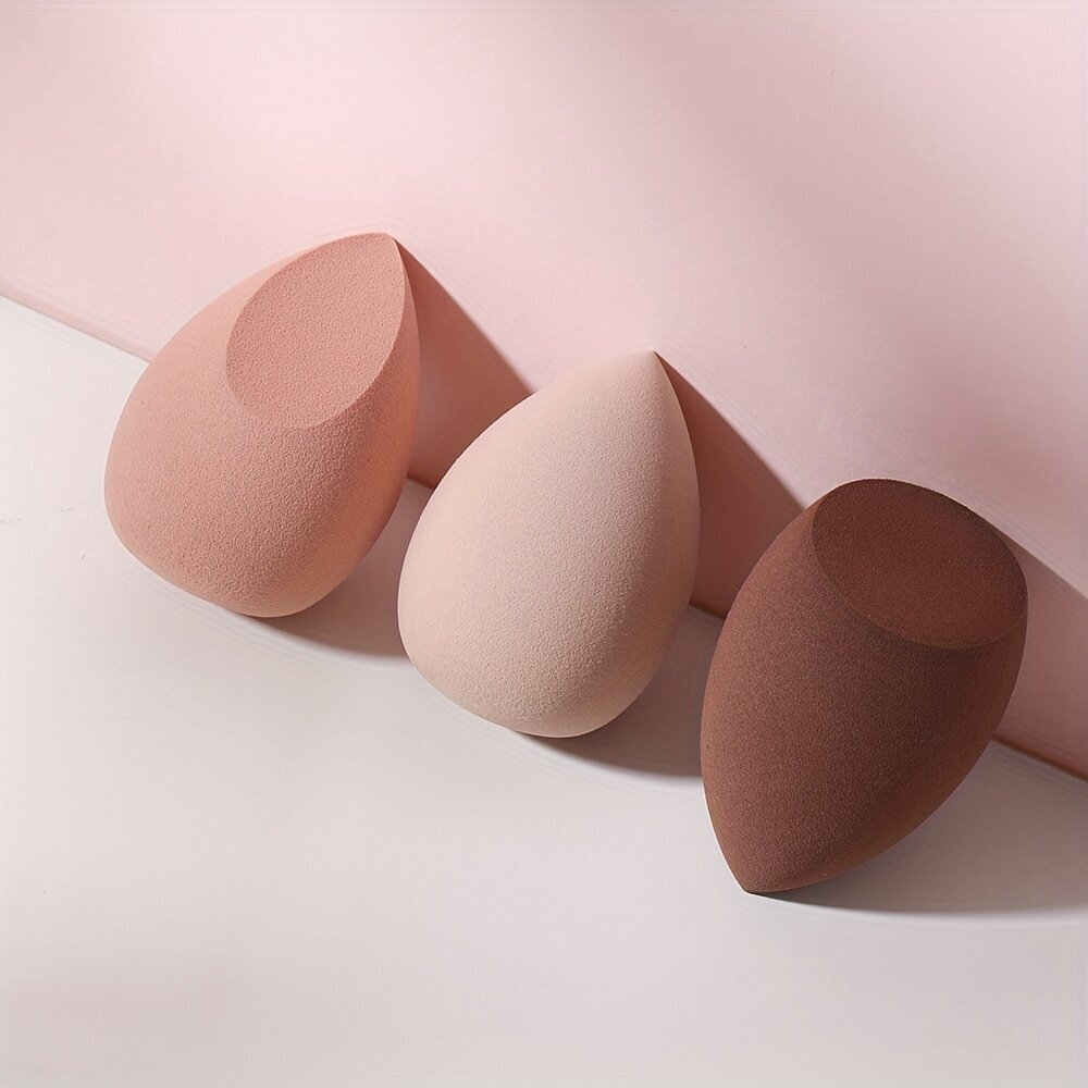 '3 tk Meigikäsna komplekt Professional Beauty Sponge Blender Makeup Foundation Blending Cosmetic Makeup Pahvipuuder kreemile' цена и информация | Vannitoa sisustuselemendid ja aksessuaarid | kaup24.ee