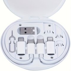 'LYFNLOVE Multi USB laadimisadapteri kaablikomplekt: universaalne ühenduvus USB C-kaabli adapteri karbiga, sisaldab USB-tüüpi A-tüüpi C-tüüpi meeste mikro-/C-tüüpi teisenduskomplekti, ideaalne andmeedastuseks, kaardi salvestamiseks, ümbrise väljatõmbetihv hind ja info | Vannitoa sisustuselemendid ja aksessuaarid | kaup24.ee