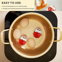 '1 красный/желтый таймер для яиц, идеально подходящий для мягких' цена и информация | Аксессуары для ванной комнаты | kaup24.ee