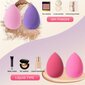 '50 tk Mini Makeup Sponge Beauty Egg Beauty Cosmetic Blender Ideaalne Liquid Foundation Concealer Puuder Põsepuna Vastupidav Õrn Meigikäsnad Mitut värvi' цена и информация | Vannitoa sisustuselemendid ja aksessuaarid | kaup24.ee