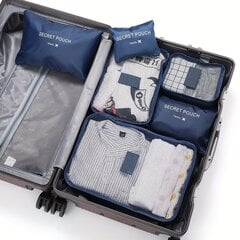 '6 шт. дорожные сумки для хранения багажа' цена и информация | Аксессуары для ванной комнаты | kaup24.ee