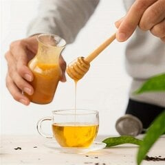 '1tk Natural Honey Stick - 8cm/10cm puidust segamispulk kohvi, piimatee, moosi jms jaoks. - vastupidav' hind ja info | Vannitoa sisustuselemendid ja aksessuaarid | kaup24.ee