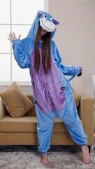 Üheosaline Kigurumi Pyjama, eesli mustriga, suurus S, 146-158cm hind ja info | Öösärgid, pidžaamad | kaup24.ee