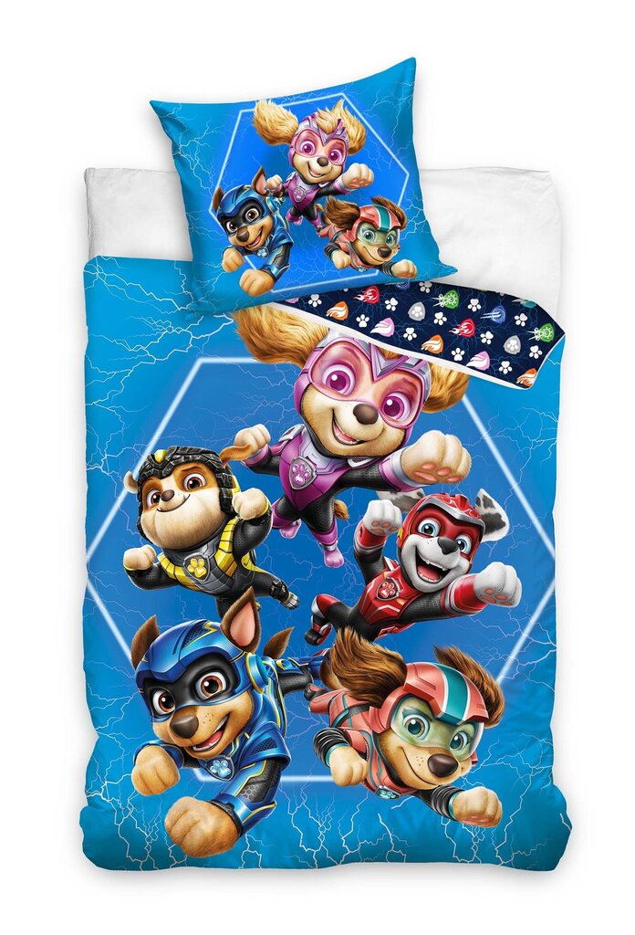 Voodipesukomplekt Paw Patrol 140x200, 2-osaline цена и информация | Beebide ja laste voodipesu | kaup24.ee