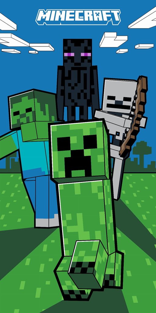 Rannarätik ujumine 70x140 Minecraft Steve Creeper Original hind ja info | Voodipesu | kaup24.ee