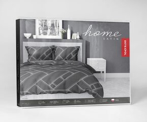 Voodipesu Satin 160x200 Geomeetriline grafiit hind ja info | Voodipesu | kaup24.ee