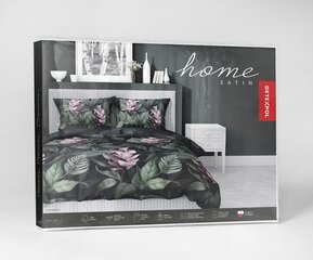 Voodipesu Satin 160x200 Lilled Roheline hind ja info | Voodipesu | kaup24.ee