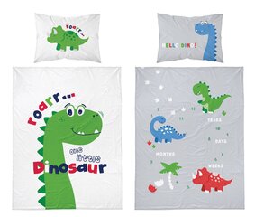 90x120 voodikomplekt voodipesu + Baby Dinuś T-Rex voodipesu hind ja info | Beebide ja laste voodipesu | kaup24.ee