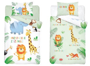 Beebi voodipesu 90x120 Safari ZOO BAWEŁNA hind ja info | Beebide ja laste voodipesu | kaup24.ee