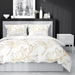 Voodipesu Satin 180x200 Gold Leaf Bright hind ja info | Voodipesu | kaup24.ee