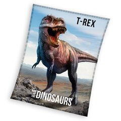 Fliisist tekk voodiplaat 130x170 T-Rex dinosaurus hind ja info | Beebide ja laste voodipesu | kaup24.ee