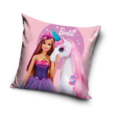 Laste padjapüür 3D 40x40 Barbie ja ükssarvik hind ja info | Beebide ja laste voodipesu | kaup24.ee