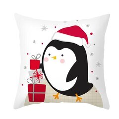 Jõulud padjapüür 40x40 HoHoHo Penguin kena hind ja info | Voodipesu | kaup24.ee