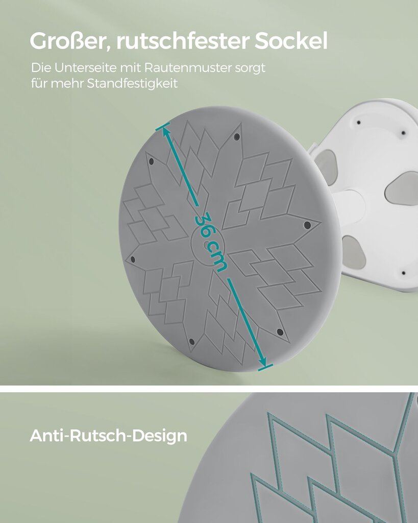 Baaritool Songmics, 34x83x36 cm, valge hind ja info | Söögitoolid, baaritoolid | kaup24.ee