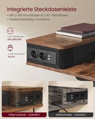 Письменный стол Songmics, 120x60x120 см, коричневый цена и информация | Компьютерные, письменные столы | kaup24.ee