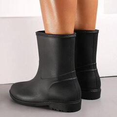 Peris Black Wellingtons 36 DC26 BLACK 36 hind ja info | Naiste kummikud | kaup24.ee