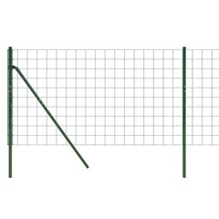 vidaXL traataed, roheline, 1,1 x 25 m, tsingitud teras hind ja info | Aiad ja tarvikud | kaup24.ee