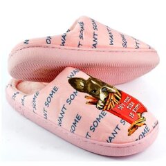 Bulldogi sussid friikartulitega roosa 40/41 901 PINK 40/41 hind ja info | Naiste plätud ja sussid | kaup24.ee