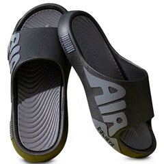 Air Flip Flops Mustad ja hallid 44-45 A921 GREY 44-45 hind ja info | Meeste plätud, sussid | kaup24.ee