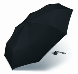 Happy Rain Mini Black Alu Light käsitsi juhitav vihmavari 42667 hind ja info | Naiste vihmavarjud | kaup24.ee