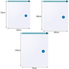 Вакуумные пакеты Rivex для хранения одежды 15 шт. цена и информация | Вешалки и мешки для одежды | kaup24.ee