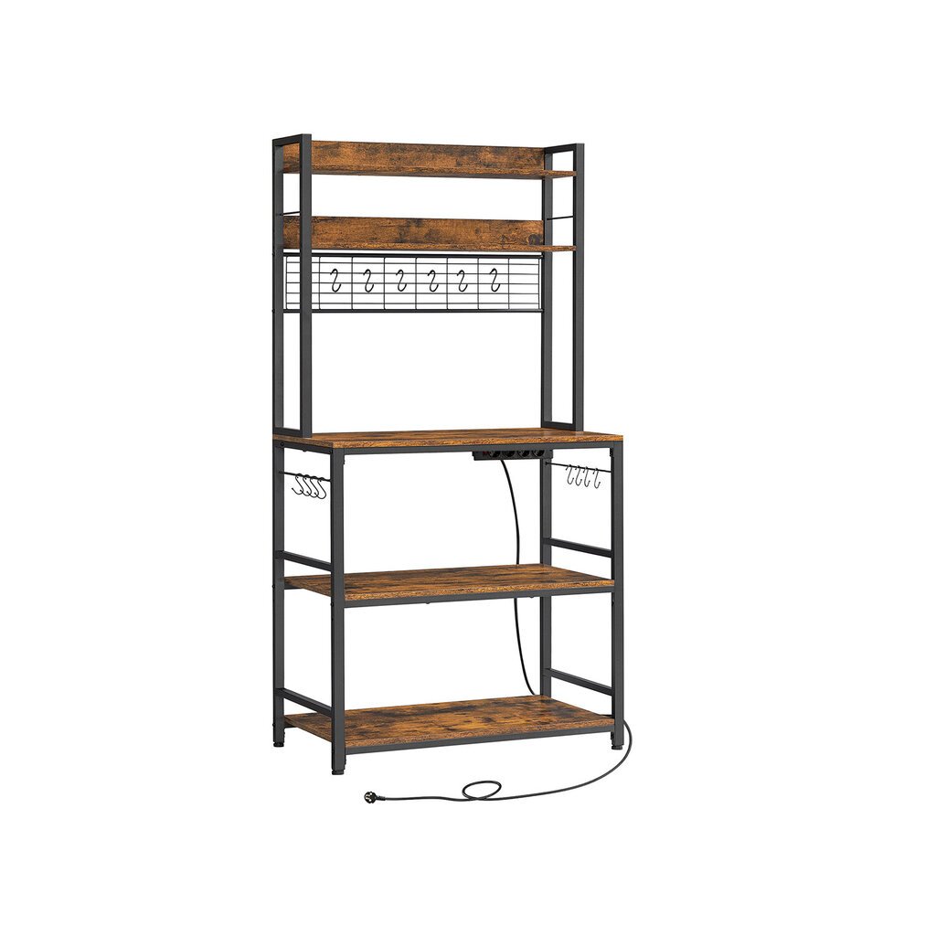 Köögiriiul Songmics, 40x80x170 cm, pruun hind ja info | Köögitasapinnad | kaup24.ee