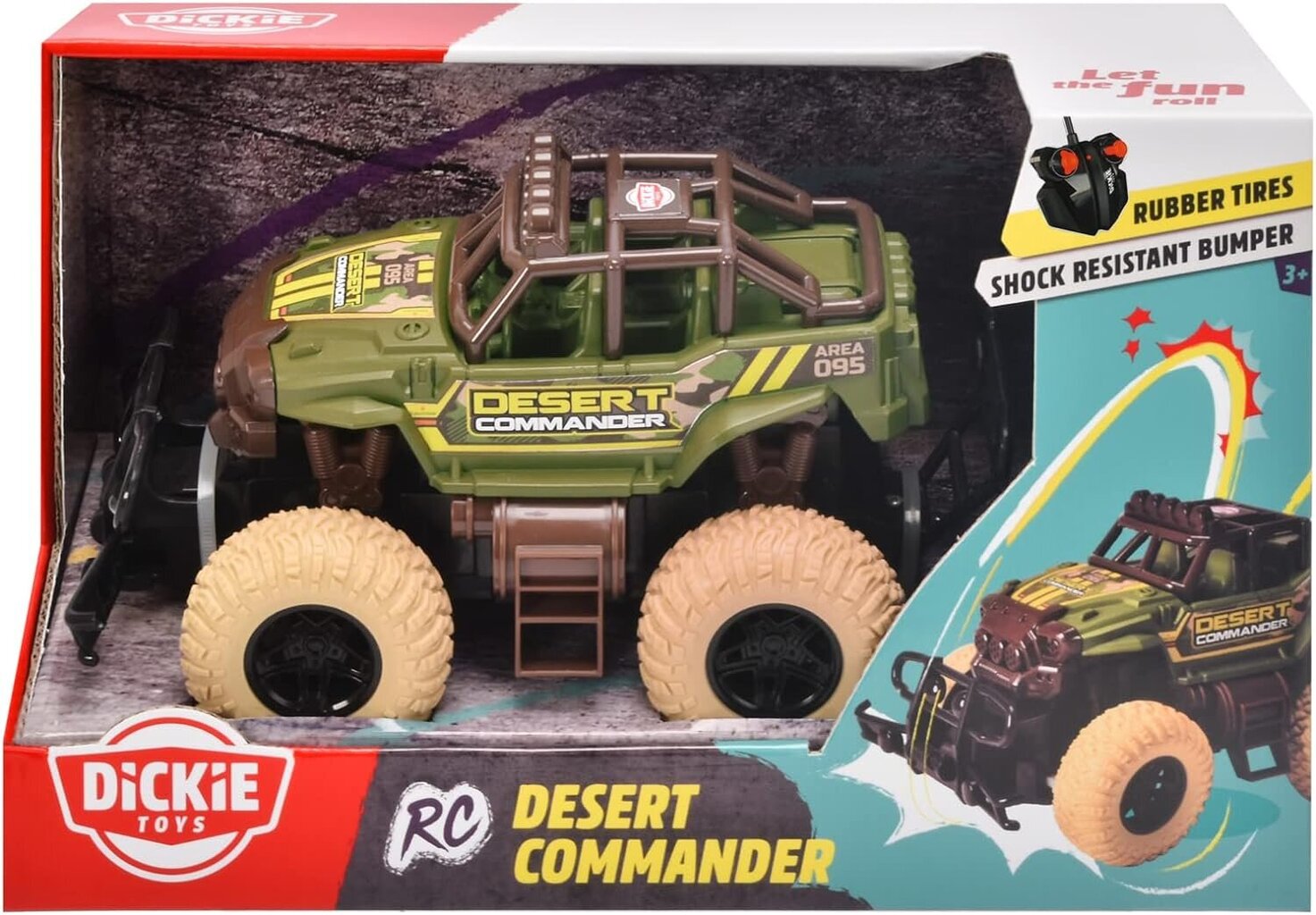 RC auto Simba Dickie RC Jeep Desert Commander 110-4004, roheline hind ja info | Poiste mänguasjad | kaup24.ee