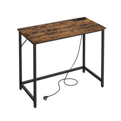 Письменный стол Songmics, 50x100x76 см, коричневый цена и информация | Компьютерные, письменные столы | kaup24.ee