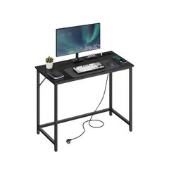 Письменный стол Songmics, 50x100x76 см, черный цена и информация | Компьютерные, письменные столы | kaup24.ee