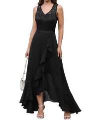 Длинное женское платье Meetjen, черное цена и информация | Платья | kaup24.ee