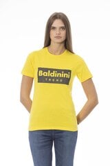 Baldinini Trend - TSD07_MANTOVA - Kollane TSD07_MANTOVA_GialloYellow-XL цена и информация | Женские футболки | kaup24.ee