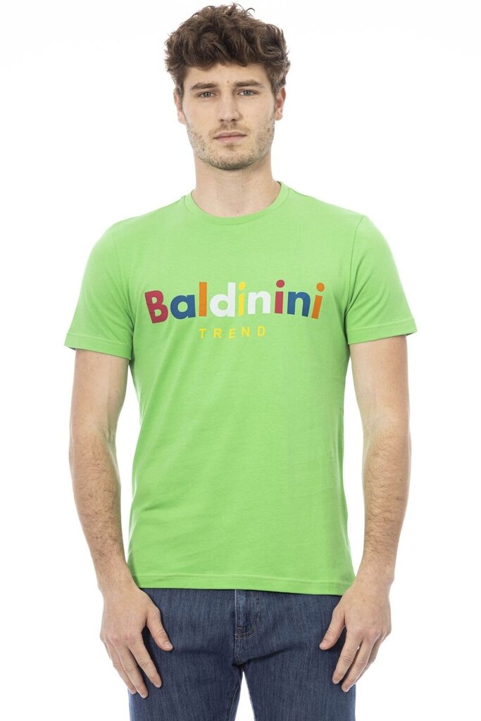 Baldinini Trend - TRU542_COMO - Roheline TRU542_COMO_VERDE-XXL hind ja info | Meeste T-särgid | kaup24.ee