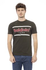 Baldinini Trend - TSU540_COMO - Roheline TSU540_COMO_MILITARE-XS hind ja info | Meeste T-särgid | kaup24.ee